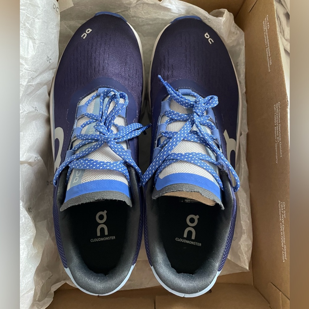 On Running Cloudmonster Athletic Running Cloud Womens Size 8.5 Açaí Lavender